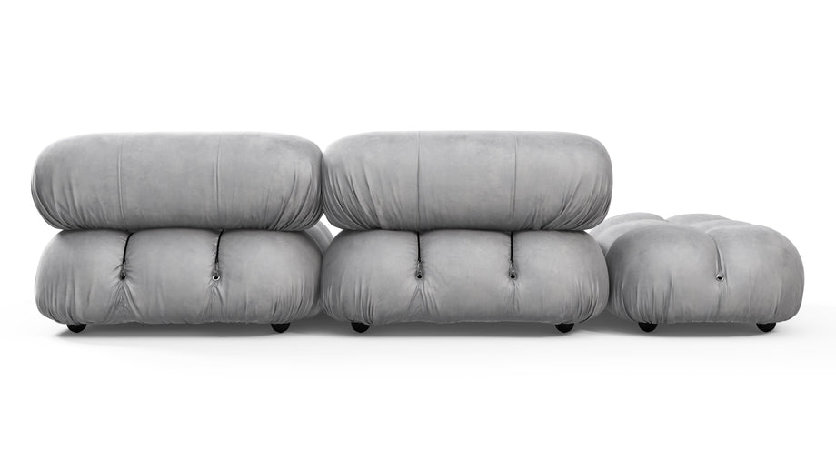 Bellini SofaLight Gray Velvet