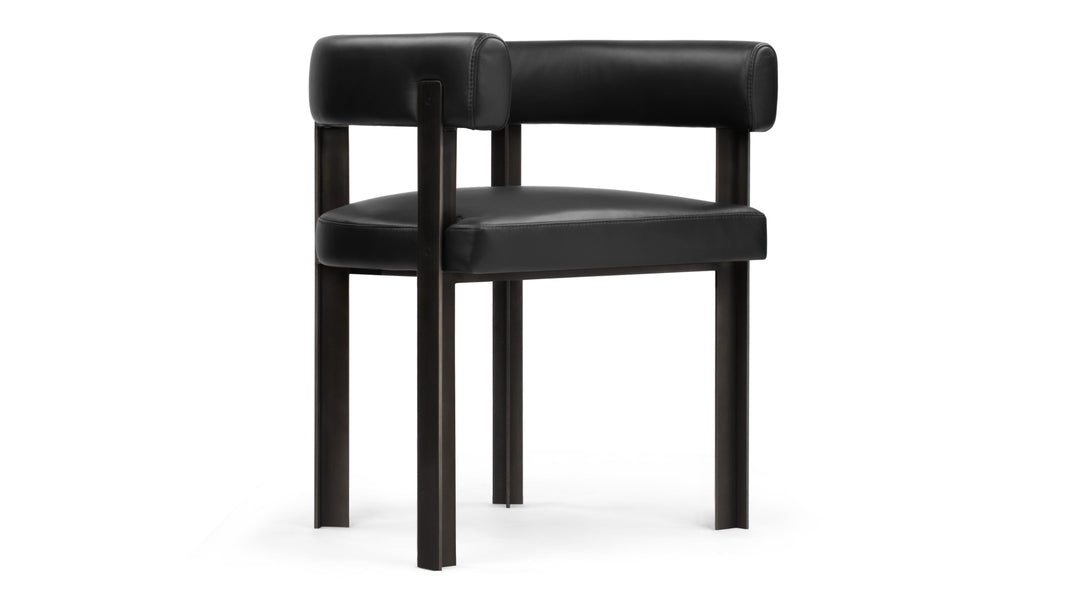 TayTay - Tay Chair, Midnight Black Premium Leather