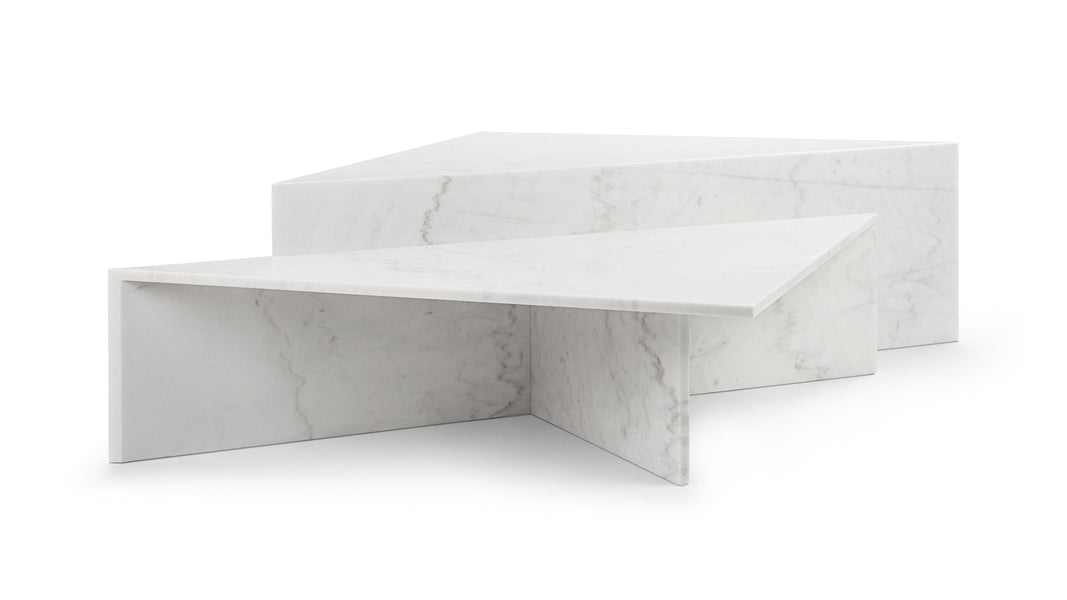 DeaDea - Dea Coffee Table Set, White Marble