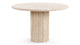Saturn - Saturn - Saturn Round Pedestal Dining Table, Travertine, 48in - Image 2