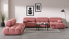 Bellini Large Sectional - Blush Pink Velvet - Image 7