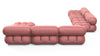 Bellini Large Sectional - Blush Pink Velvet - Image 4