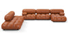 Bellini Large Sectional - Tan Premium Leather - Image 1