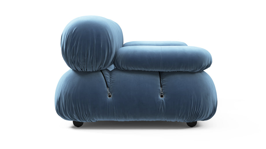 Bellini SoffaAegean Blue Velvet