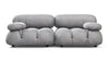 Bellini Sofa - Light Gray Velvet - Image 1