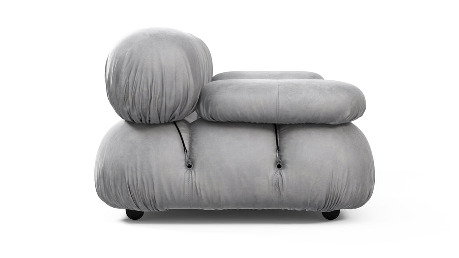 Bellini SoffaLight Gray Velvet
