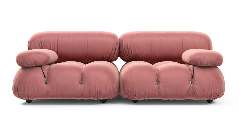 Bellini SoffaBlush Pink Velvet