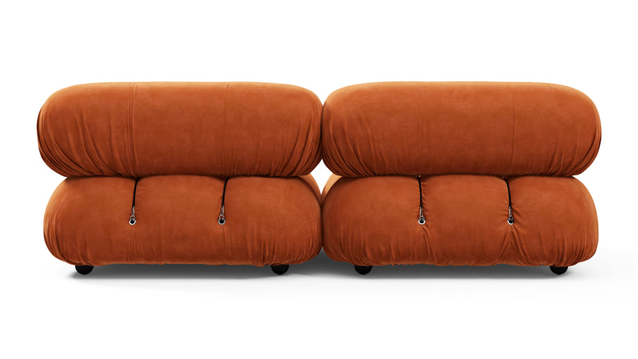 Bellini SoffaApricot Velvet