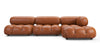 Bellini Sectional - Tan Premium Leather - Image 1