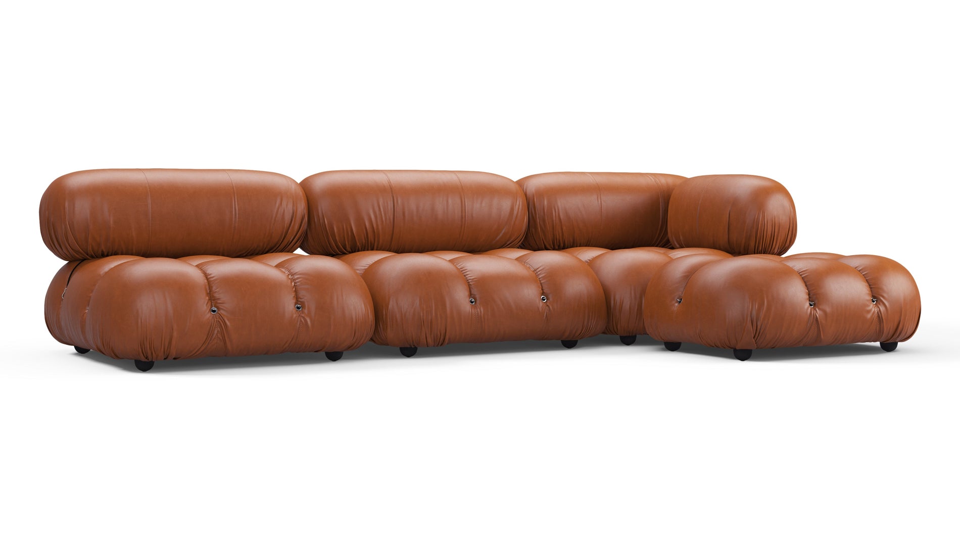 Bellini SectionalTan Premiumleder