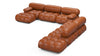 Bellini Large Sectional - Tan Premium Leather - Image 3