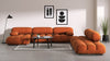 Bellini Large Sectional - Apricot Velvet - Image 7
