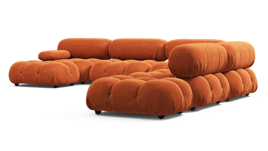 Bellini stor sektionssengApricot Velvet