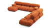 Bellini Large Sectional - Apricot Velvet - Image 3