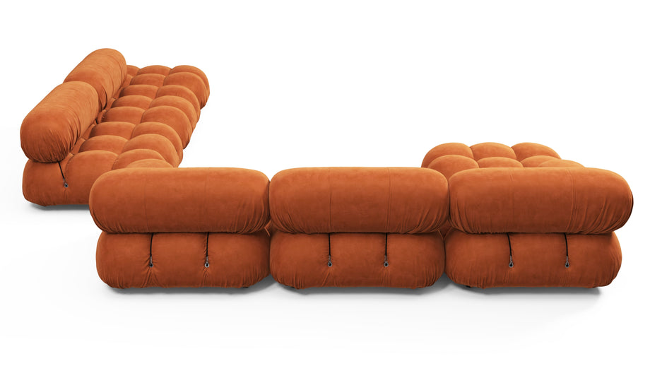 Bellini stor sektionssengApricot Velvet