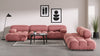 Bellini Large Sectional - Blush Pink Velvet - Image 7