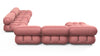 Bellini Large Sectional - Blush Pink Velvet - Image 4