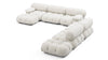 Bellini Large Sectional - White Boucle - Image 3