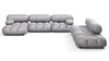 Bellini Large Sectional - Light Gray Velvet - Image 1