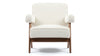 Jeanneret Lounge Chair - Cream Linen - Image 1