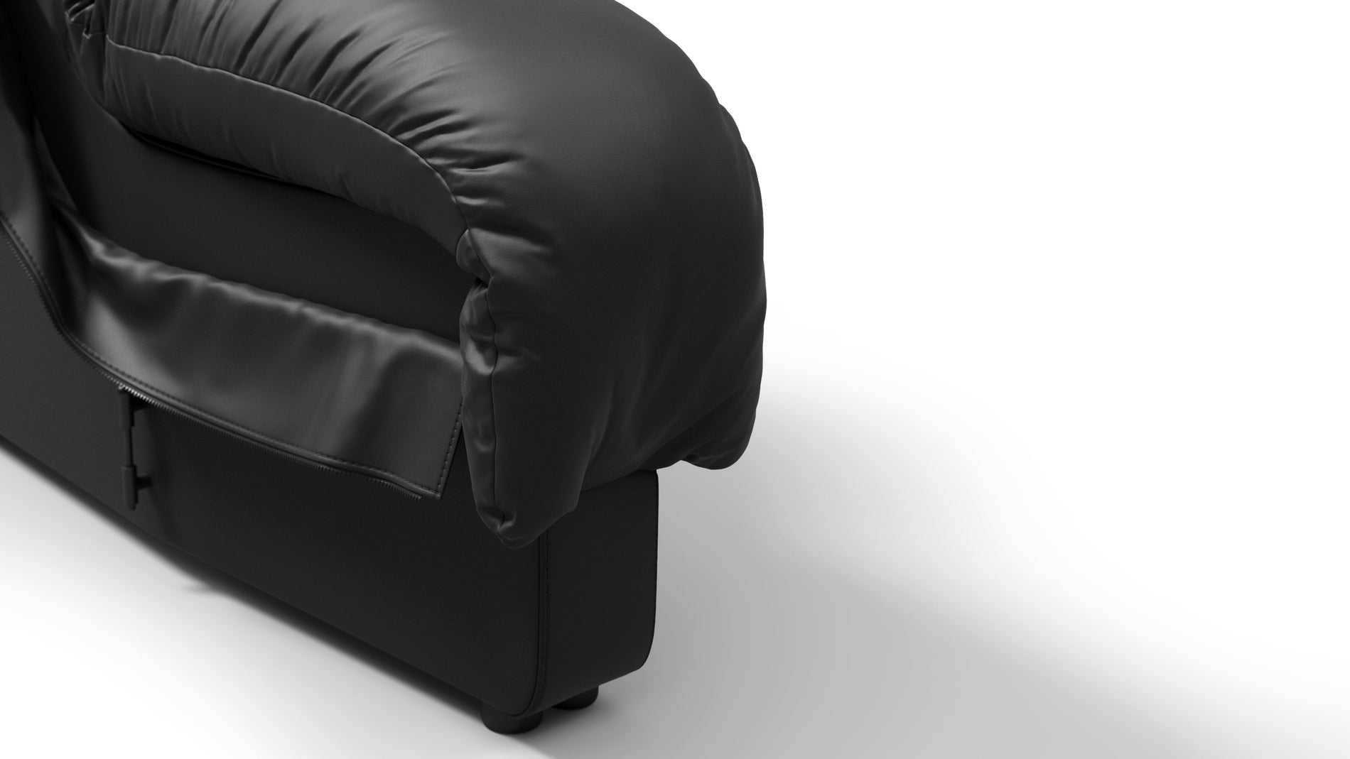 DS 600Schwarzes veganes Leder