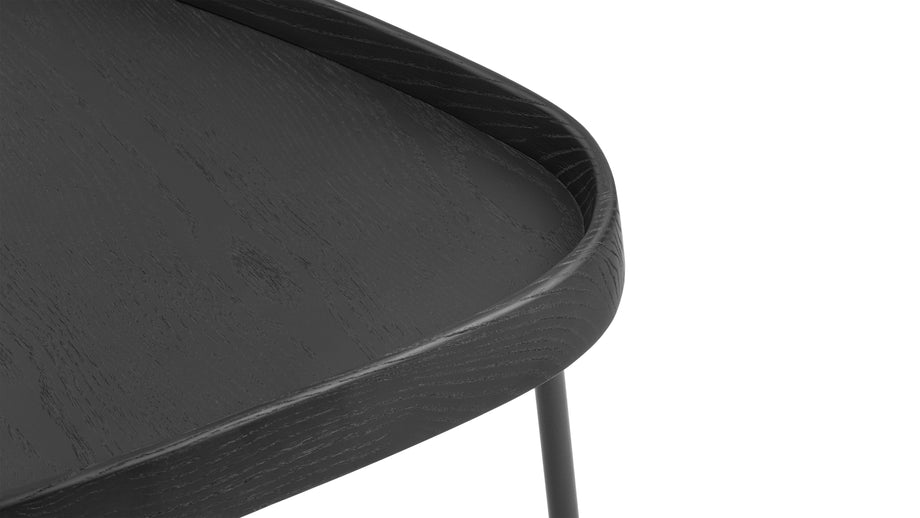 RemyRemy - Remy Side Table, Black Ash Veneer