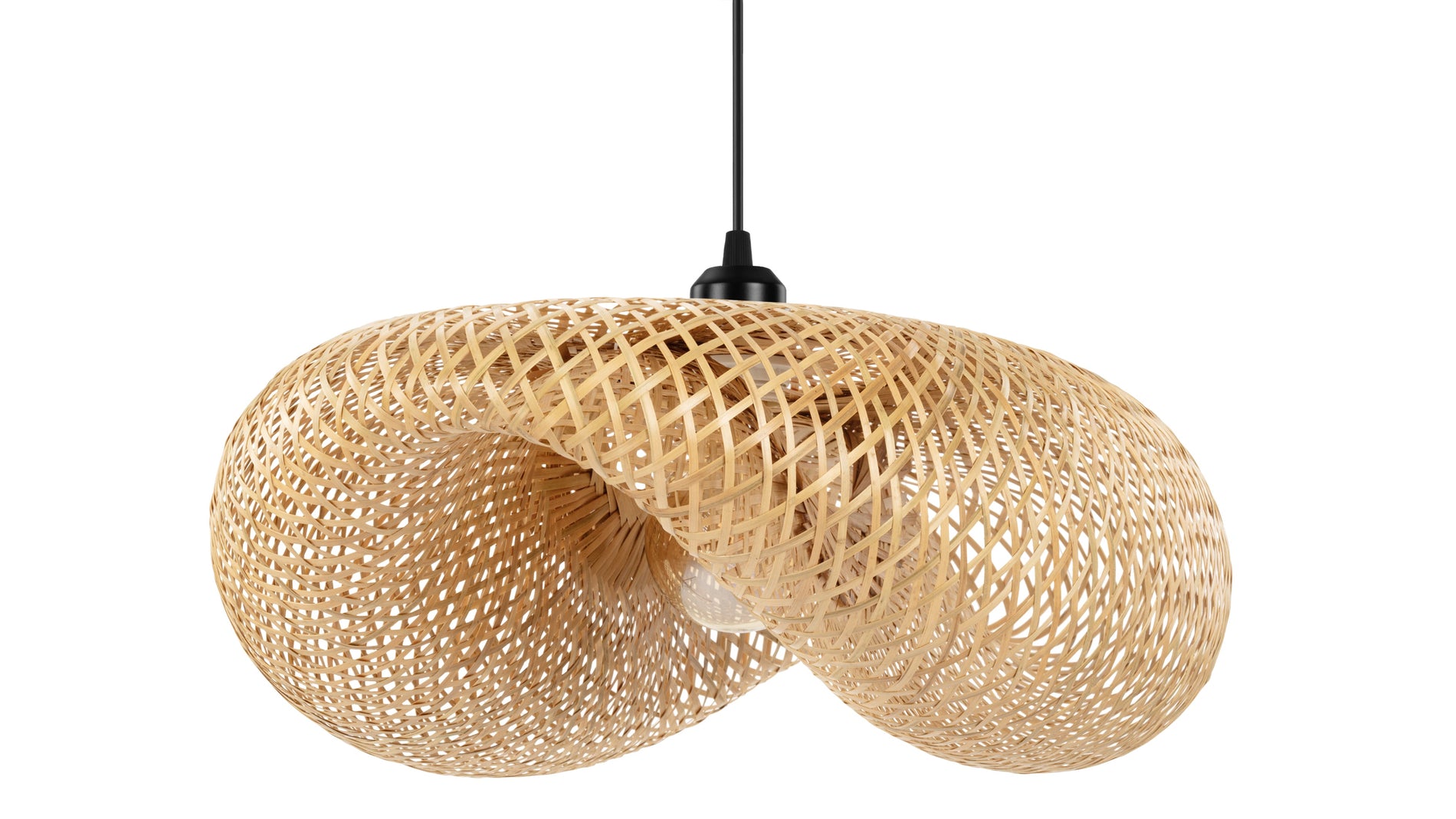 MiraMira - Mira Ceiling Light, Natural Rattan