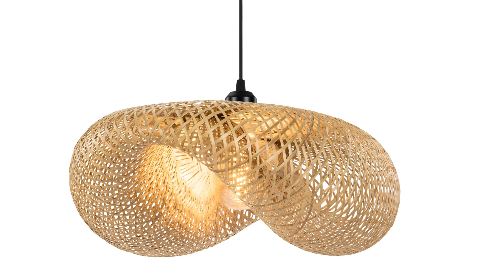 MiraMira - Mira Ceiling Light, Natural Rattan