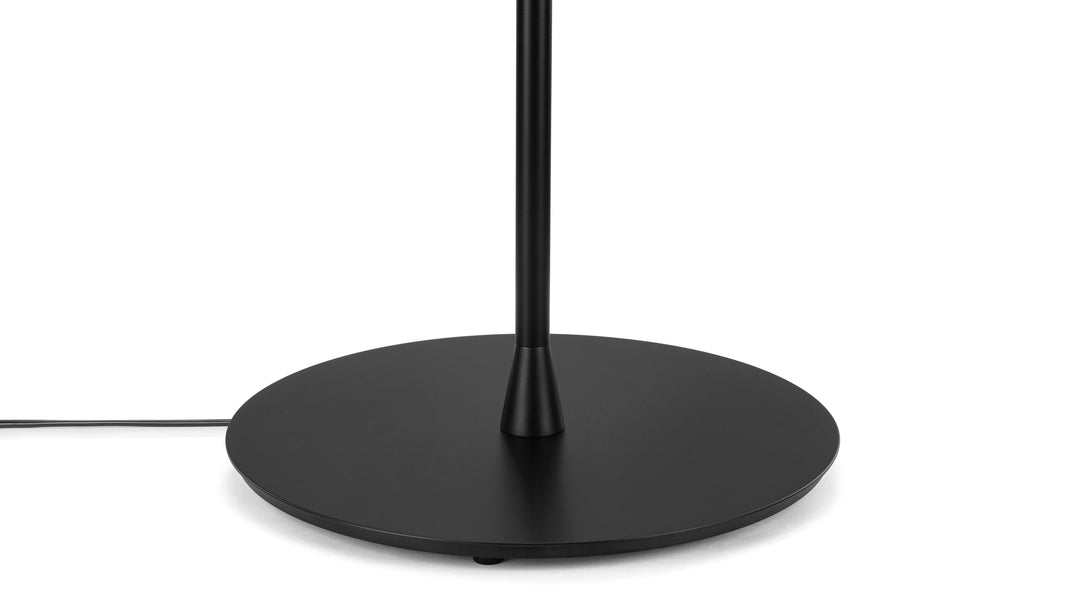 Glo BallGlo Ball - Glo Ball Floor Lamp, Frosted Glass, Black