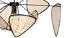 Oka - Oka - Oka Ceiling Lamp, Black and Natural Rattan - Image 4