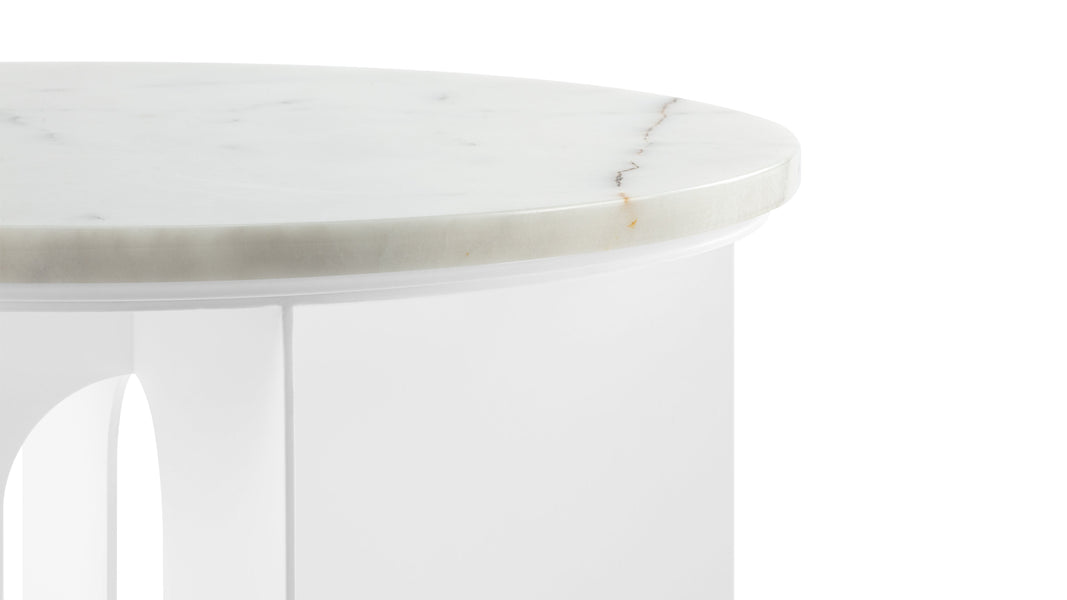 GianniGianni - Gianni Side Table, White Marble