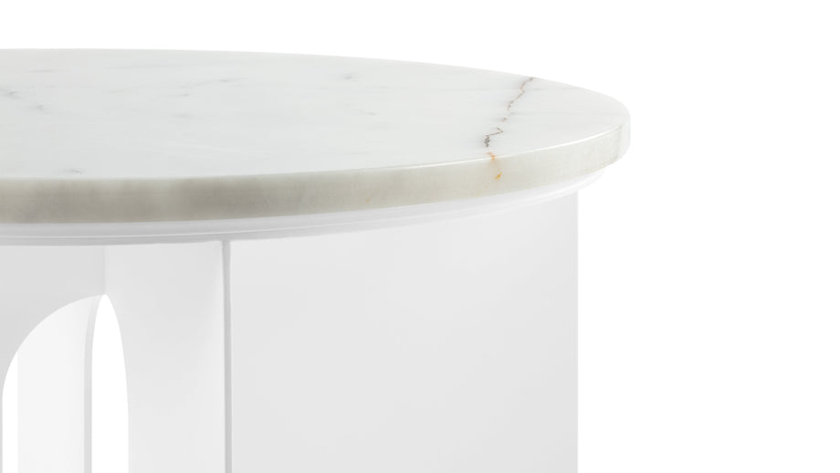GianniGianni - Gianni Side Table, White Marble
