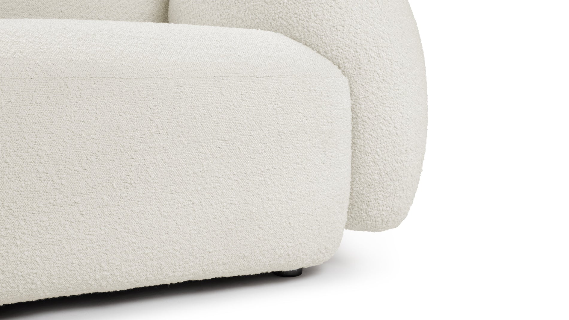 GigiGigi - Gigi Dreisitzer -Sofa, weißer Boucle