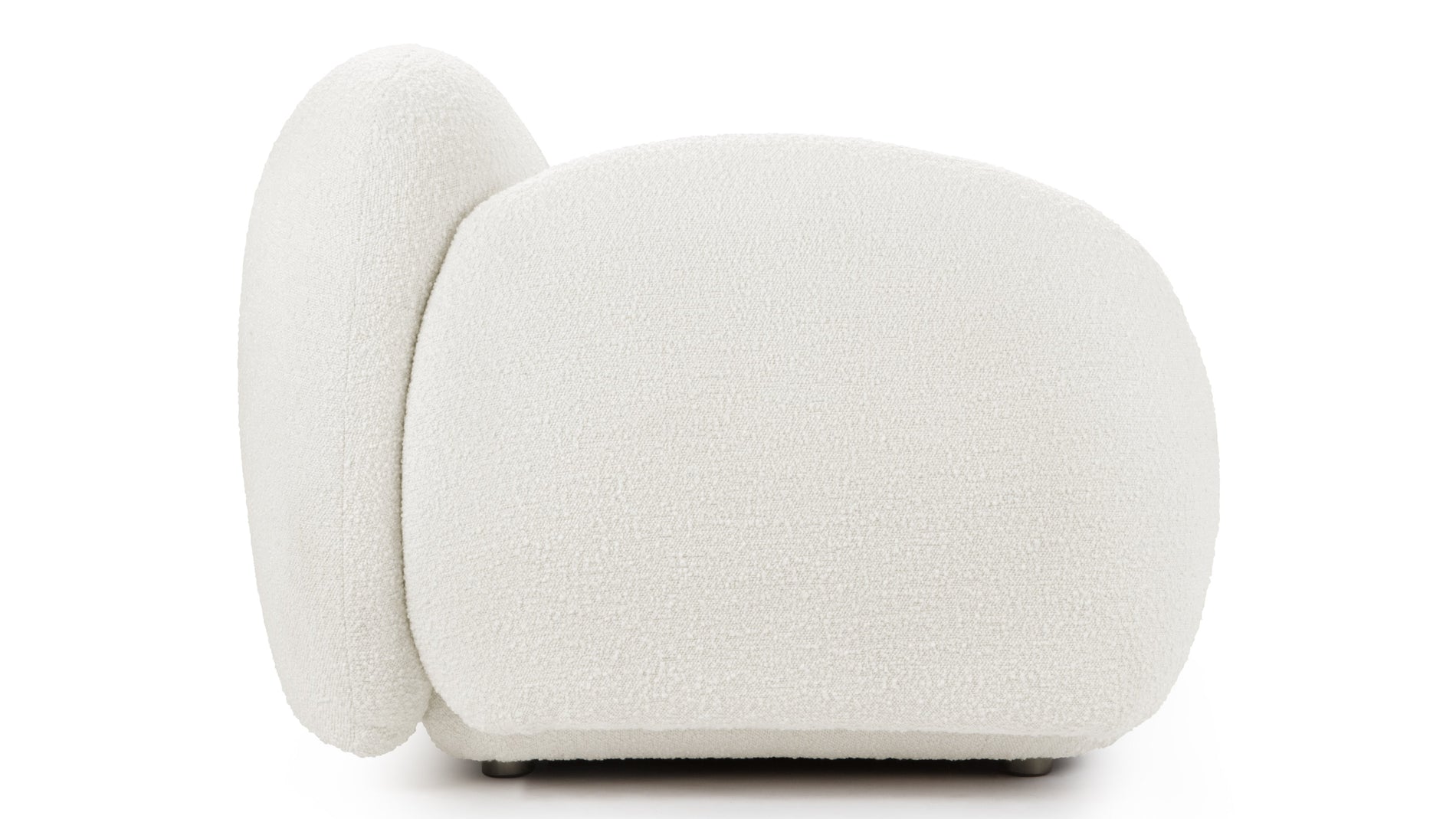 GigiGigi - Gigi Dreisitzer -Sofa, weißer Boucle