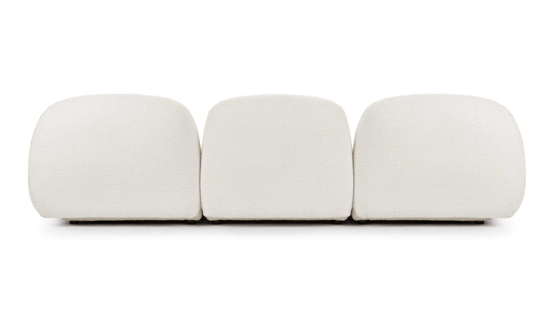 GigiGigi - Gigi Dreisitzer -Sofa, weißer Boucle