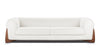 Breton - Breton - Breton Three Seater Sofa, White Boucle - Image 1