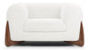 Breton - Breton - Breton Lounge Chair, White Boucle - Image 1