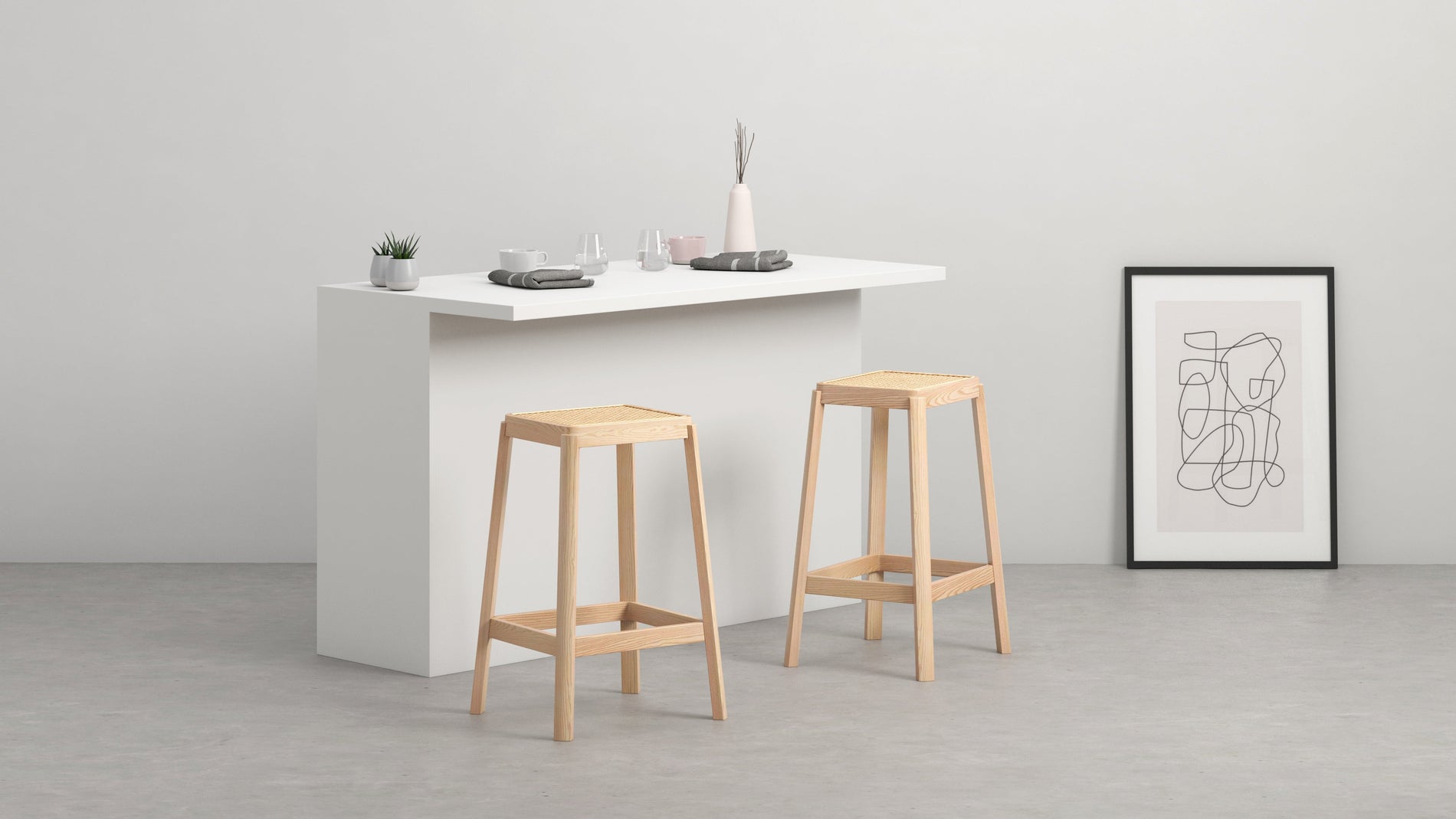 Jeanneret Counter StoolAsh