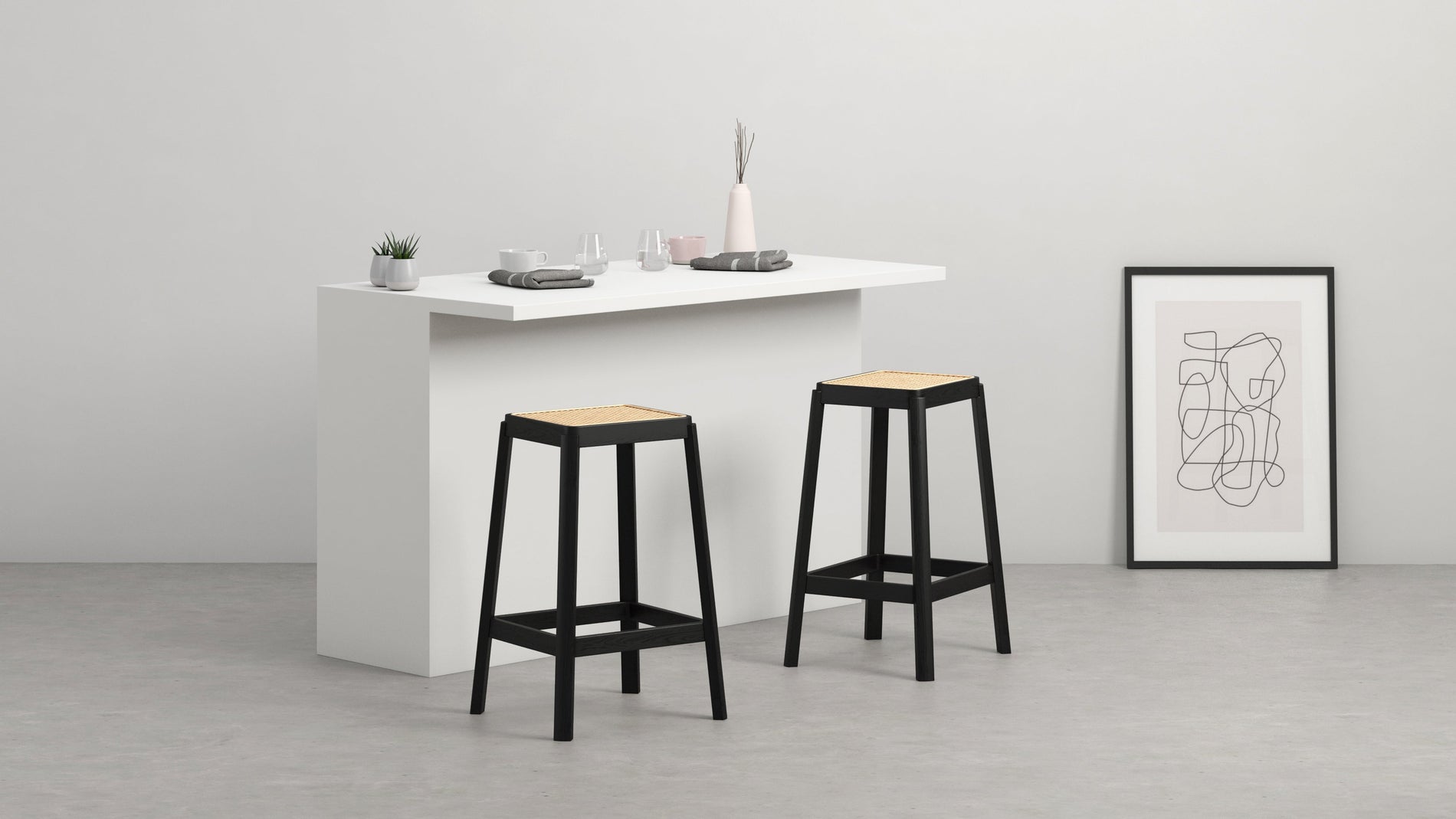 Jeanneret Counter StoolBlack