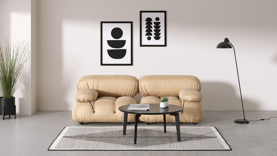 Bellini SofaEcru Velvet