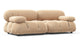 Bellini Sofa - Ecru Velvet - Image 2