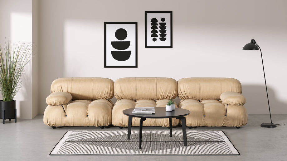 Bellini SofaEcru Velvet