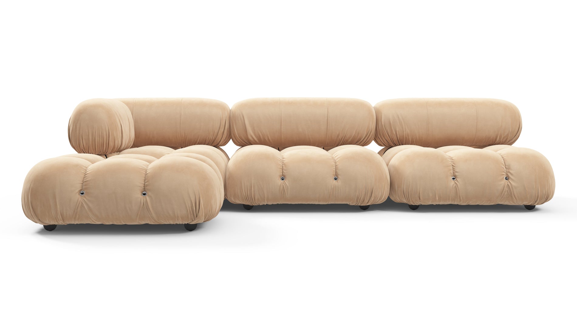Bellini SectionalEcru Velvet