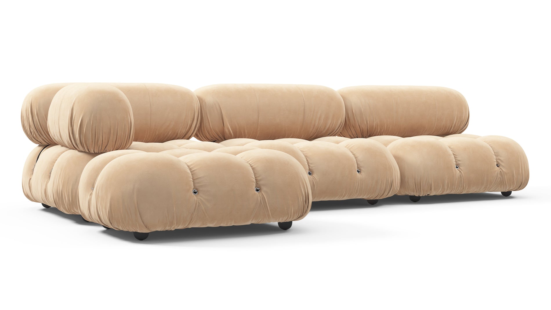 Bellini SectionalEcru Velvet