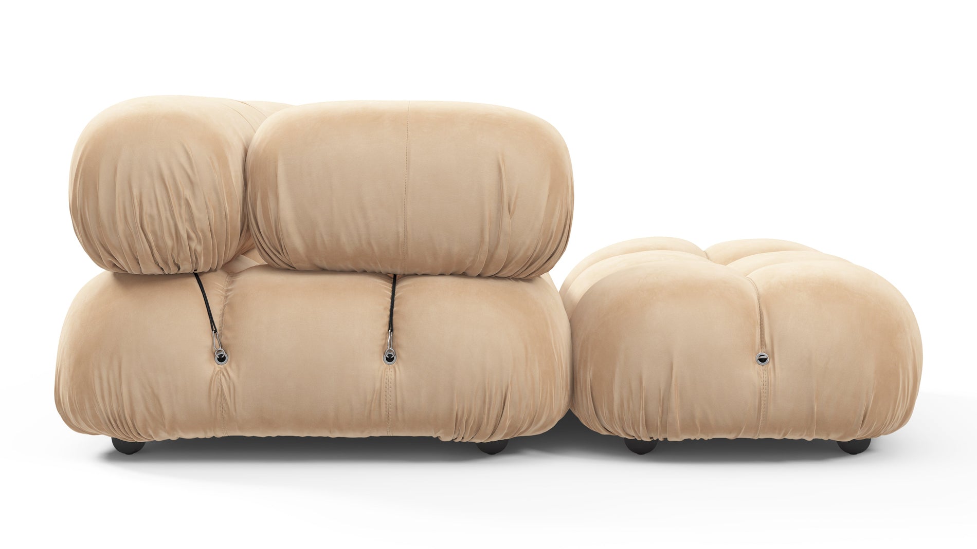Bellini SectionalEcru Velvet