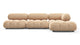 Bellini Sectional - Ecru Velvet - Image 1
