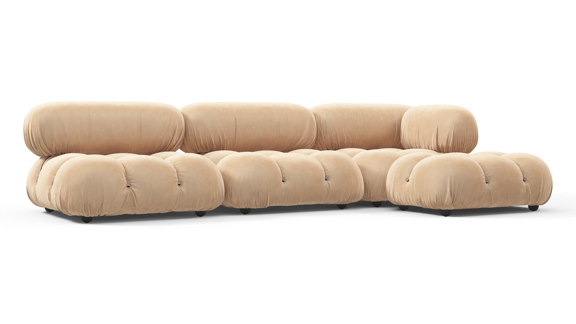 Bellini SectionalEcru Velvet