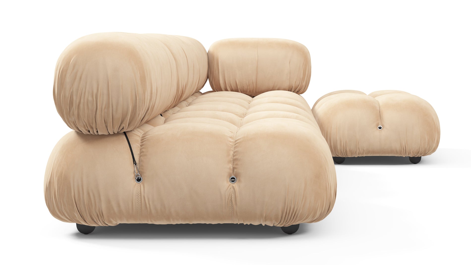 Bellini SectionalEcru Velvet