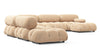 Bellini Large Sectional - Ecru Velvet - Image 2