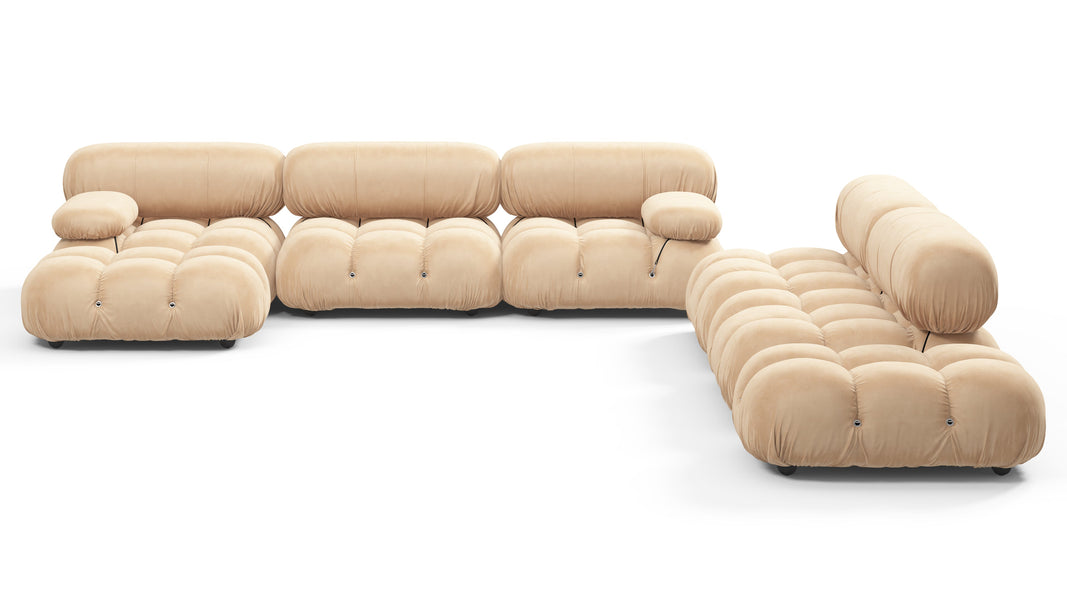 Bellini stor sektionssengEcru Velvet